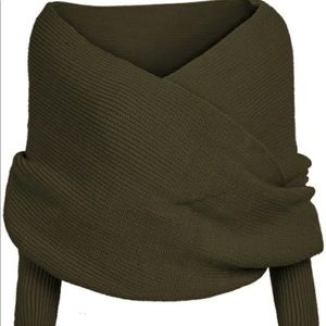 Wrap sweater